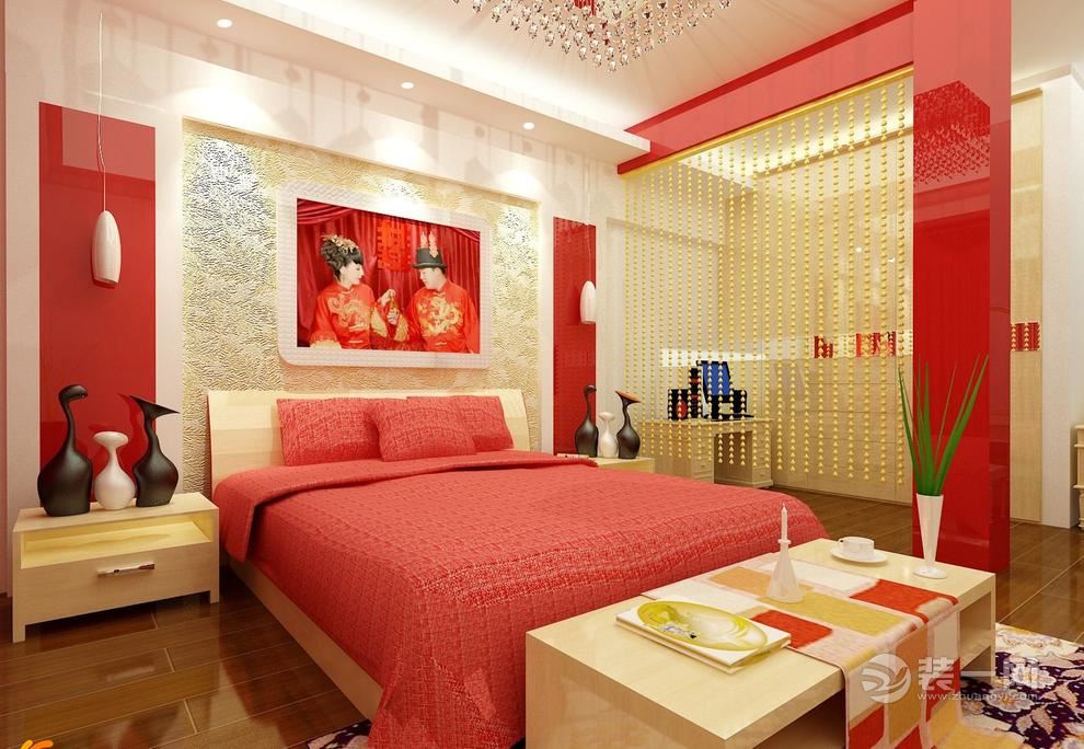 哈尔滨开展520结婚预约登记 14张中国红婚房装修图  婚房装修效果图